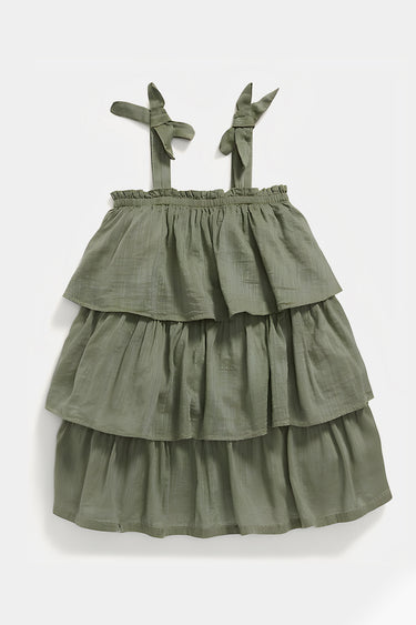 Old Navy - Sleeveless Tie-Shoulder Tiered Swing Dress for Toddler Girls